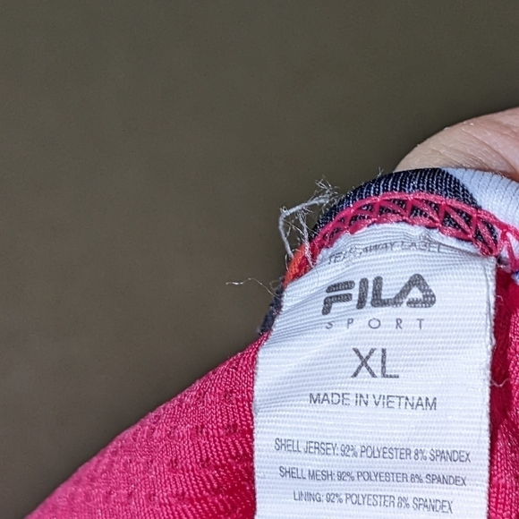 Fila Womens Multi-color Sport Performance Sports Bra Size XL - Picture 4 of 4